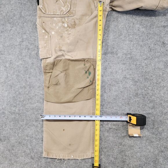 Blaklader Mens 44x32 Canvas WorkWear Double Knee Utility Tools Carpenter Pants - Picture 11 of 16